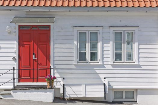 Traditional wooden houses in Gamle, which is a historic area of the city of Stavanger in Rogaland, Norway.