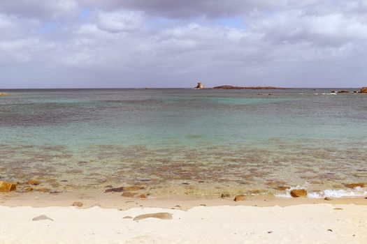 Beach on Ile Grande in Pleumeur-Bodou in Brittany, France