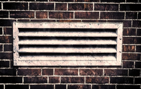 Aged and weathered old brick wall texture in a vintage retro design 