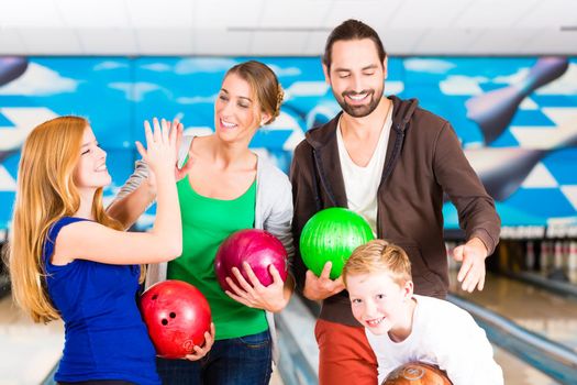 Family at Bowling Center