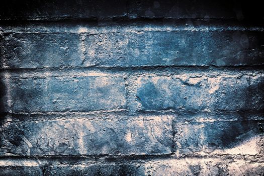 Aged and weathered old brick wall texture in a vintage retro design 