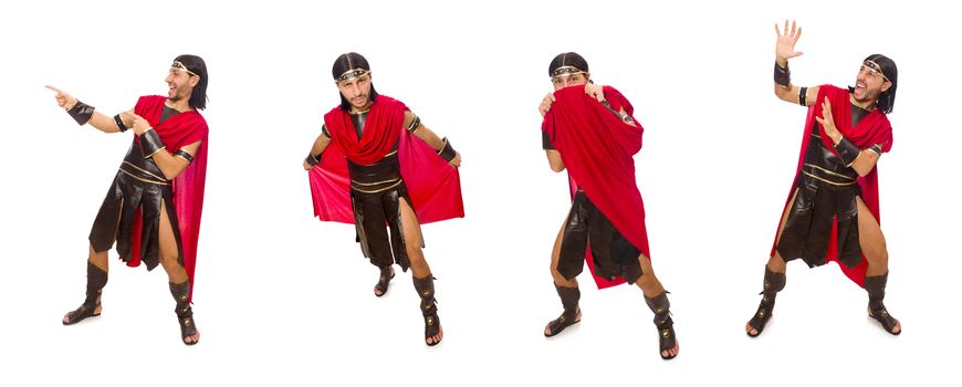 Gladiator isolated on white