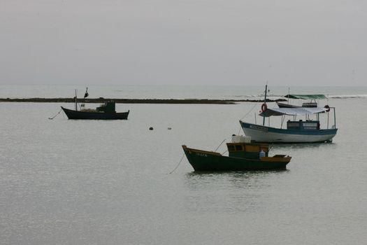 porto seguro, bahia / brazil - january 2, 2010: View of the Espelho Beach in the city of Porto Seguro.