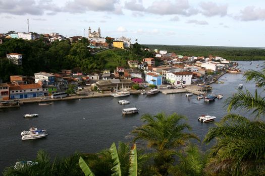 camamu, bahia / brazil - january 10, 2012: view of the Camamu Bay located in the lower south of Bahia, a region known as Costa do Dende.





