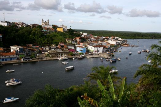 camamu, bahia / brazil - january 10, 2012: view of the Camamu Bay located in the lower south of Bahia, a region known as Costa do Dende.





