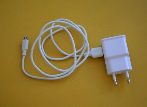 salvador, bahia / brazil - july 10, 2020: mobile phone charger is seen in the city of Salvador.