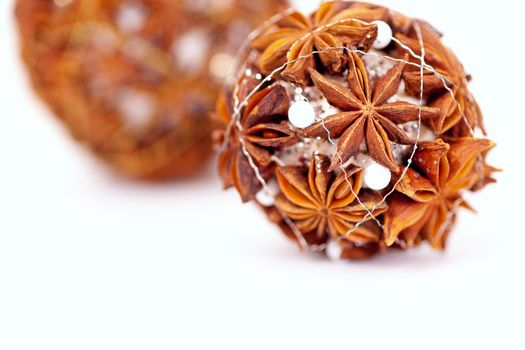 Beautiful decoration for the Christmas tree, it is self made of Chinese anise