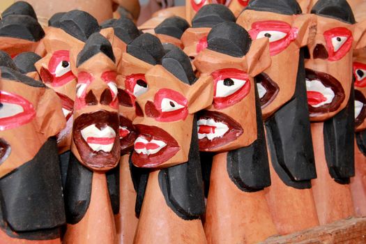 aracaju, sergipe / brazil - september 17, 2012: carranca is seen in a handicraft center in the city of Aracaju.
