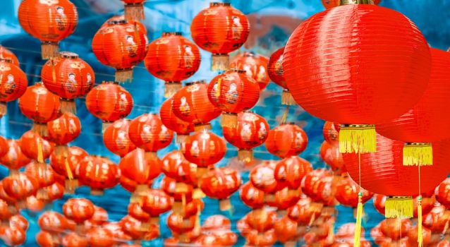 Lanterns in Chinese new year day festival.