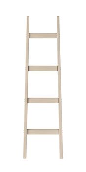 Wooden ladder isolated on white background