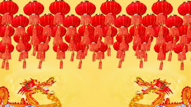 Lanterns in Chinese new year day festival.