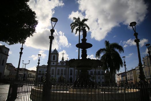 salvador, bahia / brazil - View of the Terreiro de Jesus region in Pelourinho at the Historic Center in the city of Salvador.