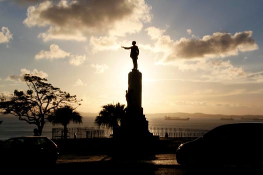 salvador, bahia / brazil - march 23, 2013: view of Castro Alves Square, downtown Salvador.



