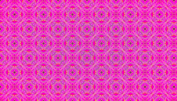 Abstract neon background with symmetrical pattern.