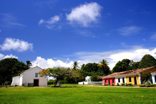 porto seguro, bahia / brazil - june 9, 2007: view of the region at Quadrado in Trancoso, in the city of Porto Seguro, in the south of Bahia.


