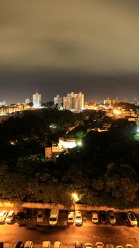 salvador, bahia / brazil - july 2, 2020: night views of the Cabula neighborhood in the city of Salvador.
