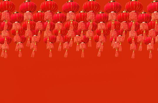 Lanterns in Chinese new year day festival.