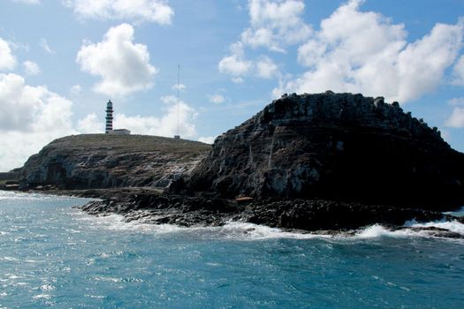 caravelas, bahia / brazil - october 22, 2012: Island view in the Abrolhos Marine Park, in southern Bahia. 