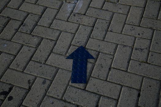 salvador, bahia, brazil - january 22, 2021: street pavement made of concrete brick in the Barra district in the city of Salvador.