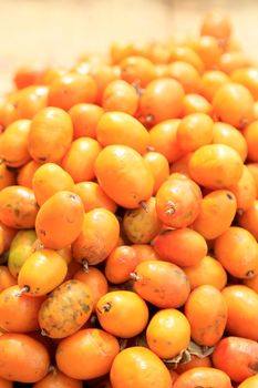 salvador, bahia, brazil - january 27, 2021: caja fruits for sale at the fair in japan, in the Liberdade neighborhood in the city of Salvador.