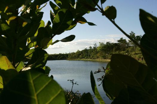 eunapolis, bahia / brazil - january 20, 2011: lake in the city of Eunapolis, in southern Bahia.



