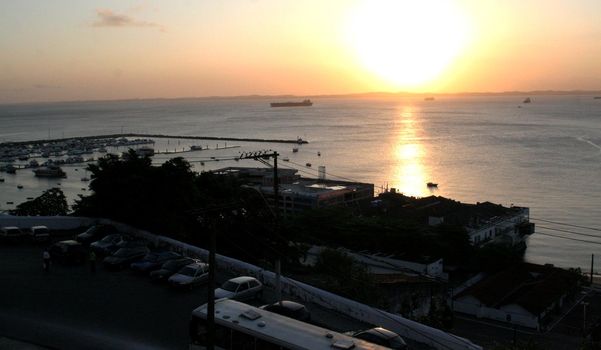 salvador, bahia / brazil - august 29, 2006: view of Baía de Todos os Santos in the city of Salvador.



