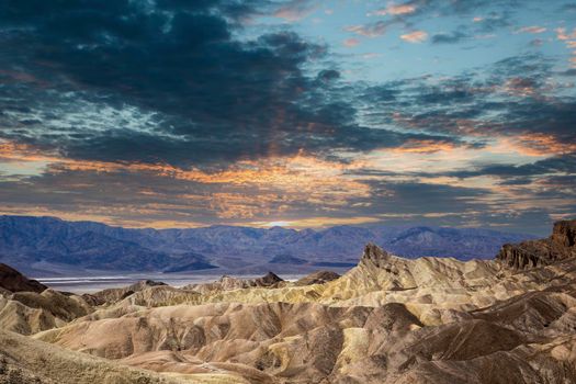 Zabriskie point, death valley, california, usa