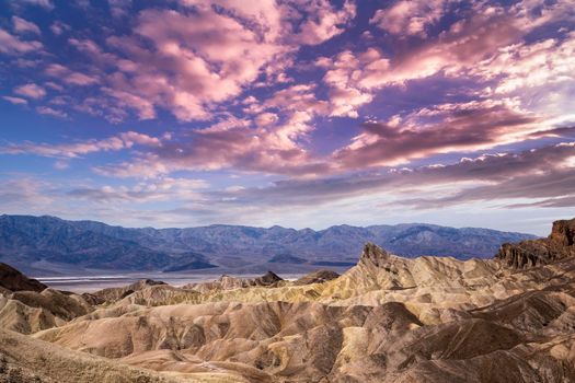 Zabriskie point, death valley, california, usa