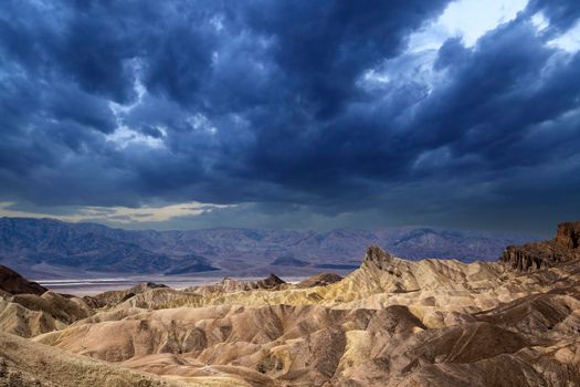 Zabriskie point, death valley, california, usa