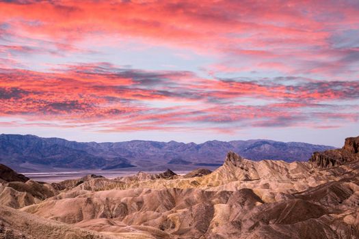 Zabriskie point, death valley, california, usa