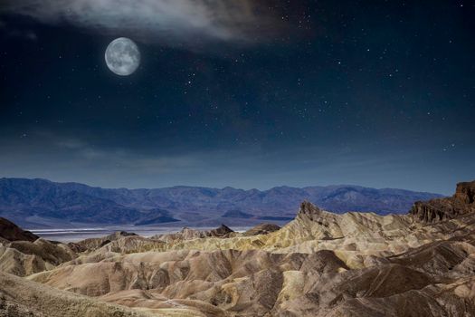 Zabriskie point, death valley, california, usa