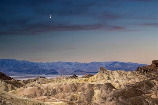 Zabriskie point, death valley, california, usa