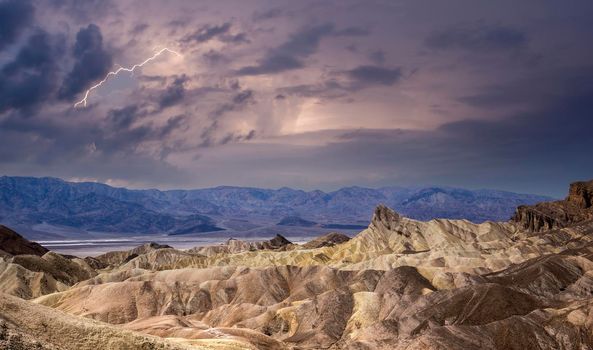 Zabriskie point, death valley, california, usa