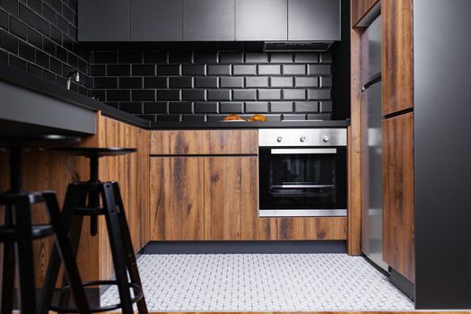 kitchen in a modern apartment