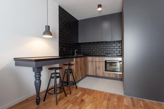 kitchen in a modern apartment