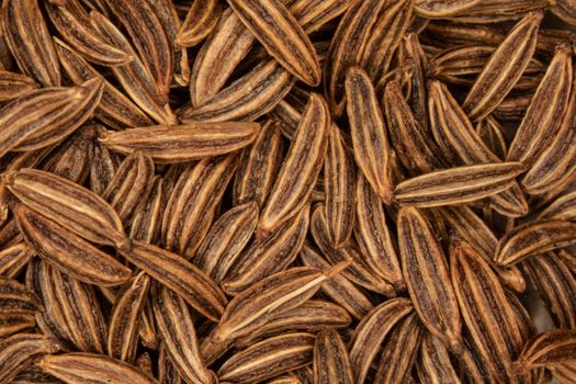 Close-up of caraway seeds as a spice