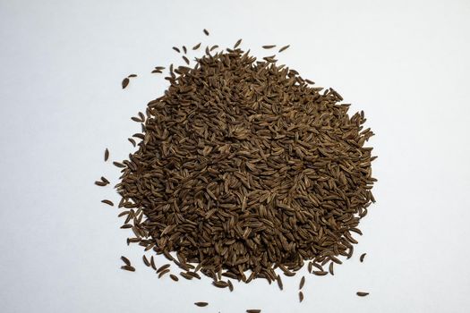 Close-up of caraway seeds as a spice