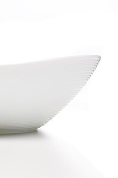 abstract empty with bowl against white background