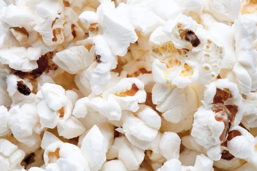 popcorn texture background, group of salted popcorns