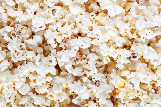 popcorn texture background, group of salted popcorns