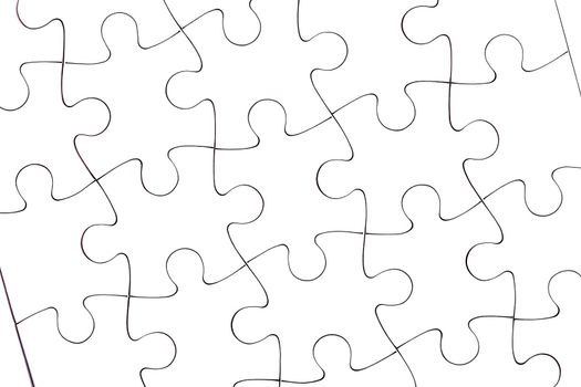 jigsaw puzzle. white pieces forming flawless pattern