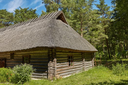 TALLINN, ESTONIA - JULY 07, 2017: Traditional open air museum, Vabaohumuuseumi kivikulv, Rocca al Mare close to city of Tallinn in Estonia.