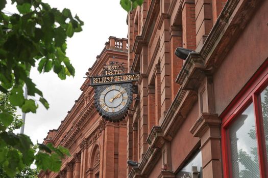 Belfast, Ireland - June 9, 2017: Belfast Telegraph Building in Belfast, Northern Ireland.