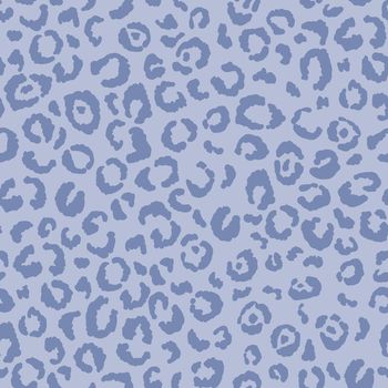 Abstract modern leopard seamless pattern. Animals trendy background. Blue white decorative vector stock illustration for print, card, postcard, fabric, textile. Modern ornament of stylized skin.