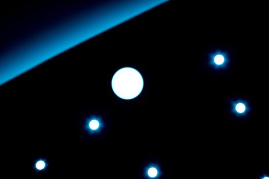 abstract lights on the ceiling in a modern building