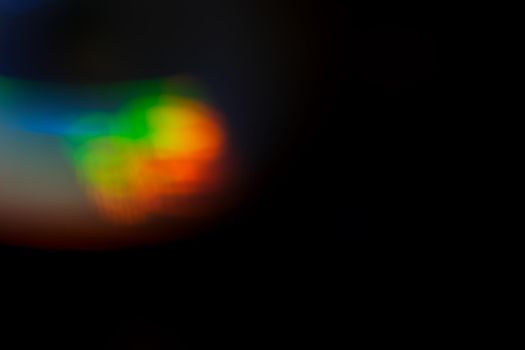 Abstract motion defocused lights on dark background
