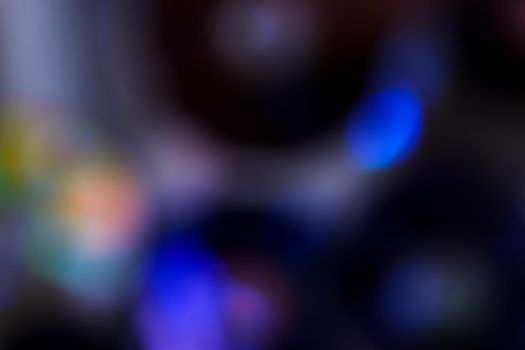 Abstract motion defocused lights on dark background