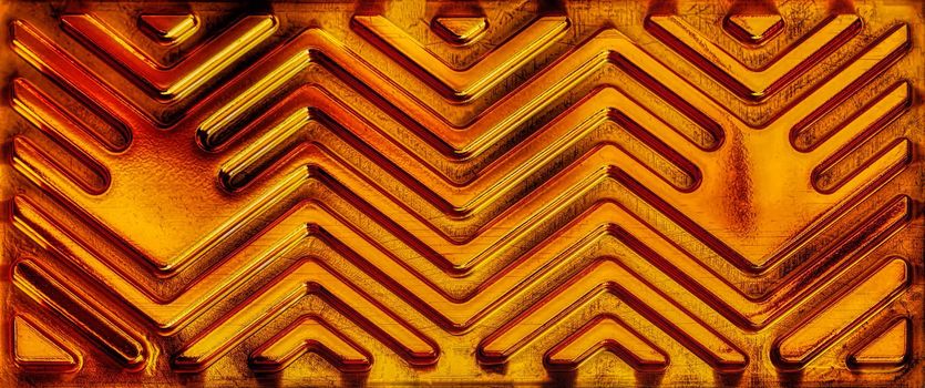 abstract plastic golden shapes texture