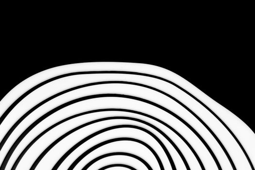 abstract white wave lines on black