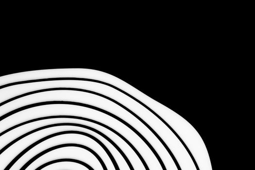 abstract white wave lines on black
